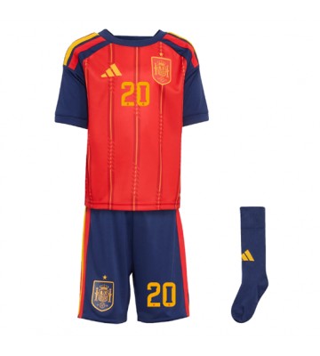 Spanien Pedri Gonzalez #20 Hjemmebanetrøje Børn VM 2026 Kortærmet (+ Korte bukser)